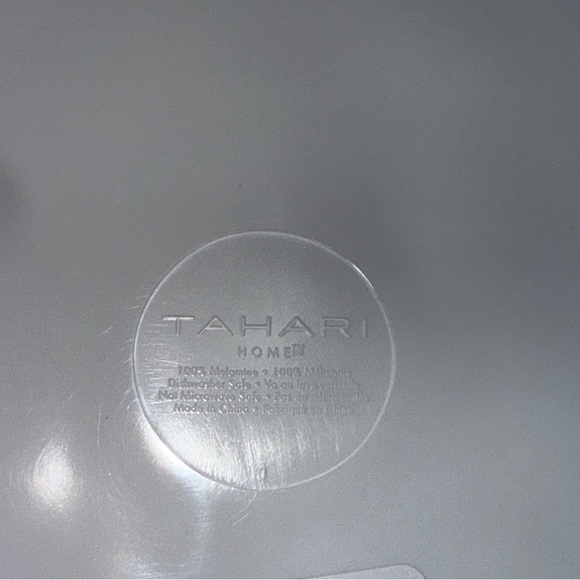 Tahari Homes 100% Melamine Round Floral Serving Tray Entertaining Housewares - Picture 4 of 9